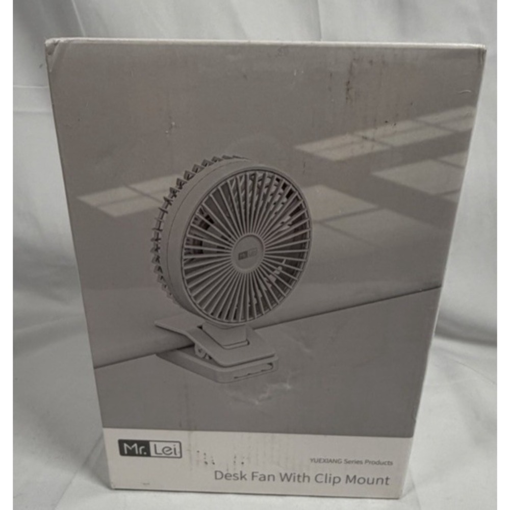 Mr. Lei USB Desk Clip On Fan Small Air Circulator Portable Cooling Camping